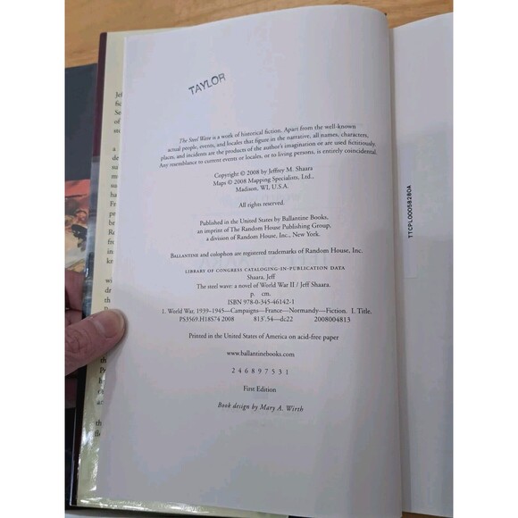 3 Jeff Shaara WWII Novels Hardbacks Rising Tide, Steel Wave, Final Storm 1st Ed - Picture 10 of 11